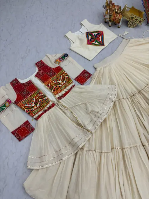 Rama Export 120 Pure Cottan Gamathi Work Wholesale Navratri Special Lehenga Choli Collection - Image 4