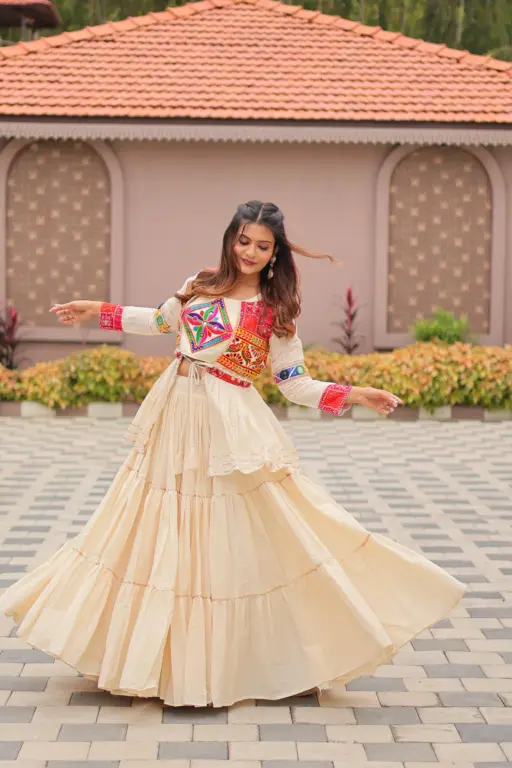 Rama Export 120 Pure Cottan Gamathi Work Wholesale Navratri Special Lehenga Choli Collection - Image 3