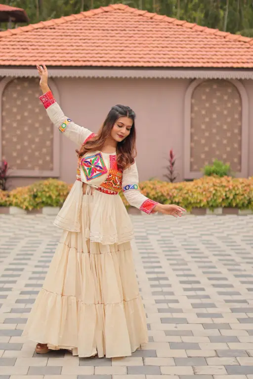 Rama Export 120 Pure Cottan Gamathi Work Wholesale Navratri Special Lehenga Choli Collection - Image 2