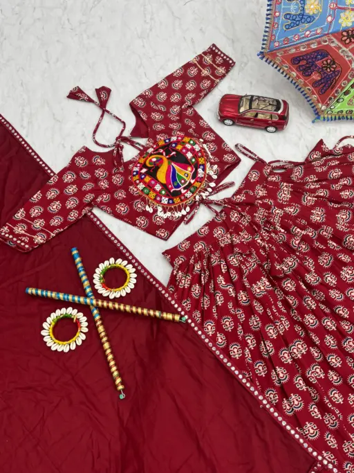 Rama Export RE-256 Pure Cotton Wholesale Navratri Lehenga Choli Collection - Image 6