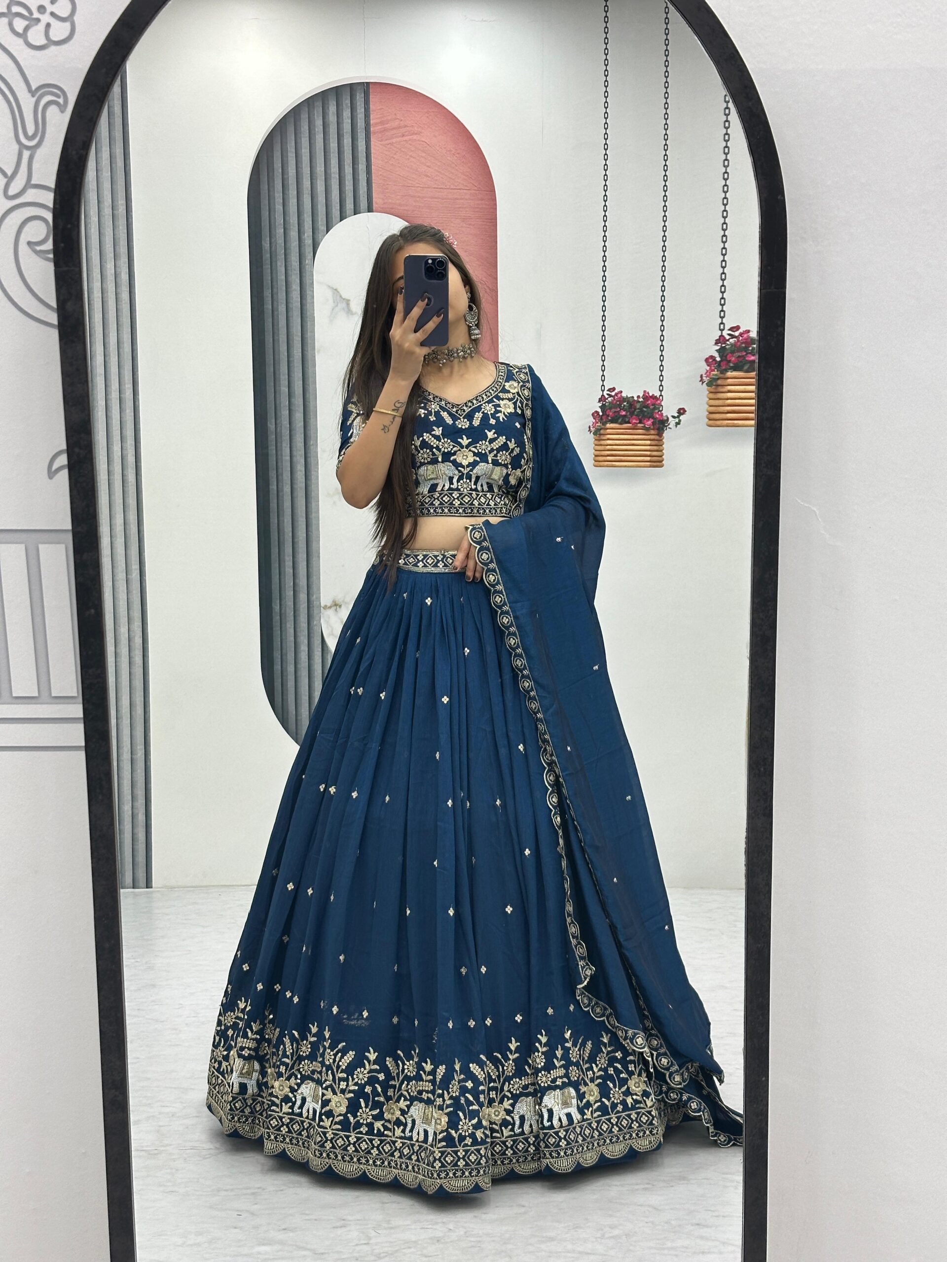 Rama Export 285 Vichitra Silk Wholesale Fancy Lehenga Choli Collection - Image 6