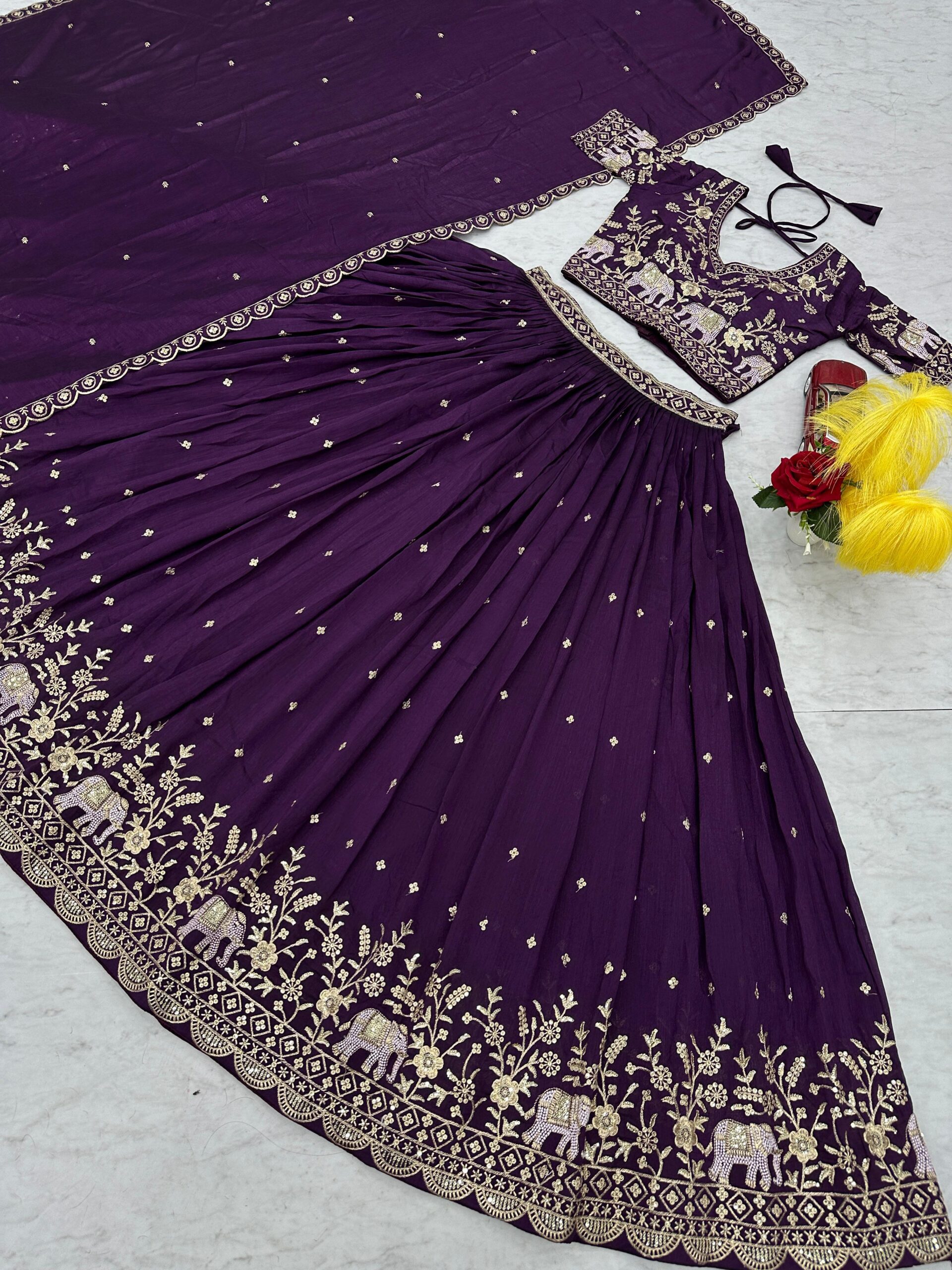 Rama Export 285 Vichitra Silk Wholesale Fancy Lehenga Choli Collection - Image 3