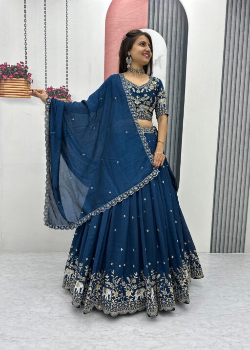 Rama Export 285 Vichitra Silk Wholesale Fancy Lehenga Choli Collection