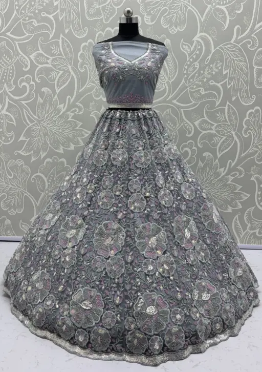 Anjani Art 2889C Net Wholesale Designer Lehenga Choli Collection - Image 2