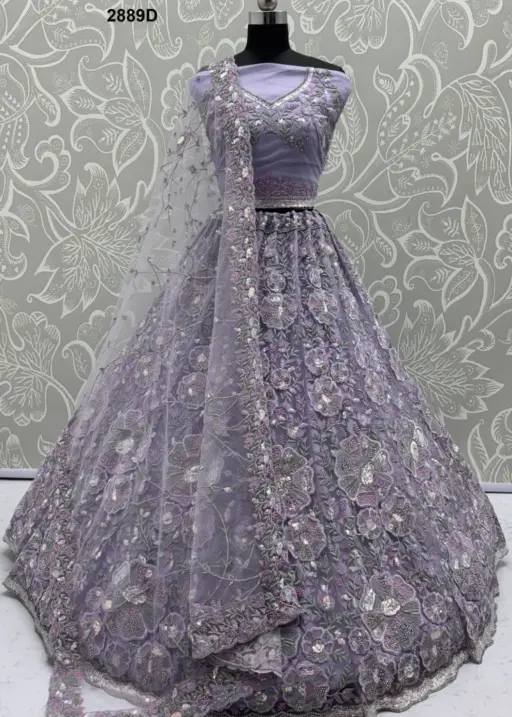 Anjani Art 2889D Net Wholesale Designer Lehenga Choli Collection