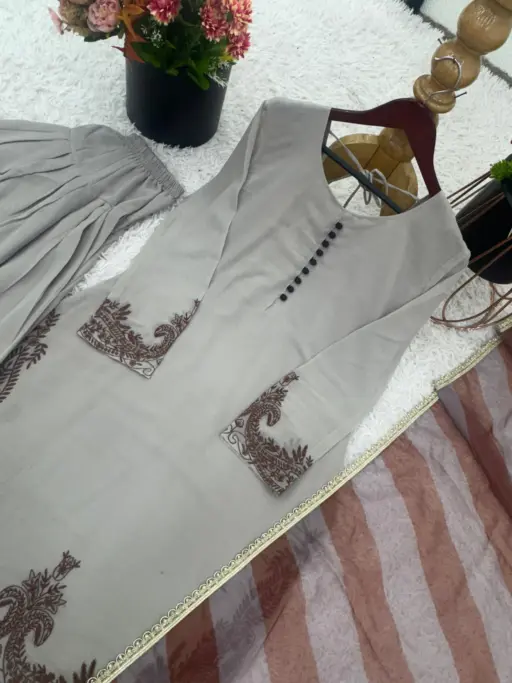 Rama Export 3127 Faux Georgette Wholesale Readymade Farshi Suit Collection - Image 7