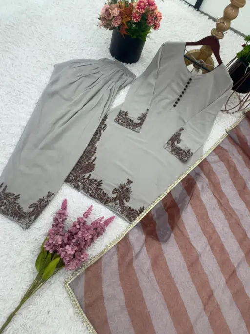 Rama Export 3127 Faux Georgette Wholesale Readymade Farshi Suit Collection - Image 6