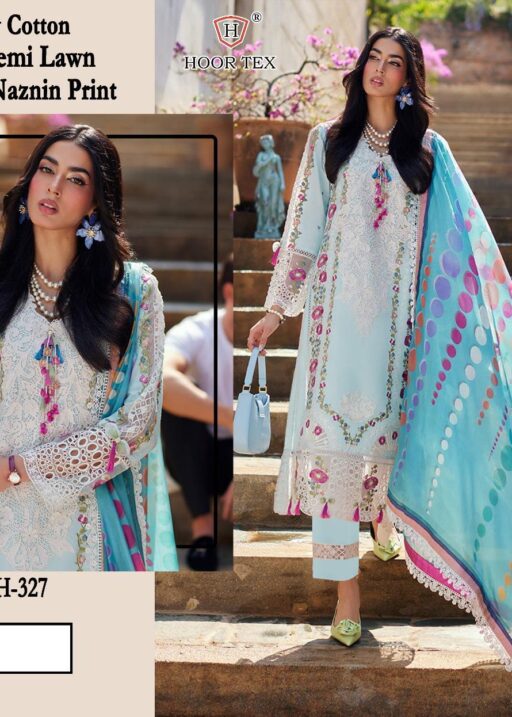 Hoor Tex H-327 Heavy Cotton Wholesale Pakistani Suit Collection