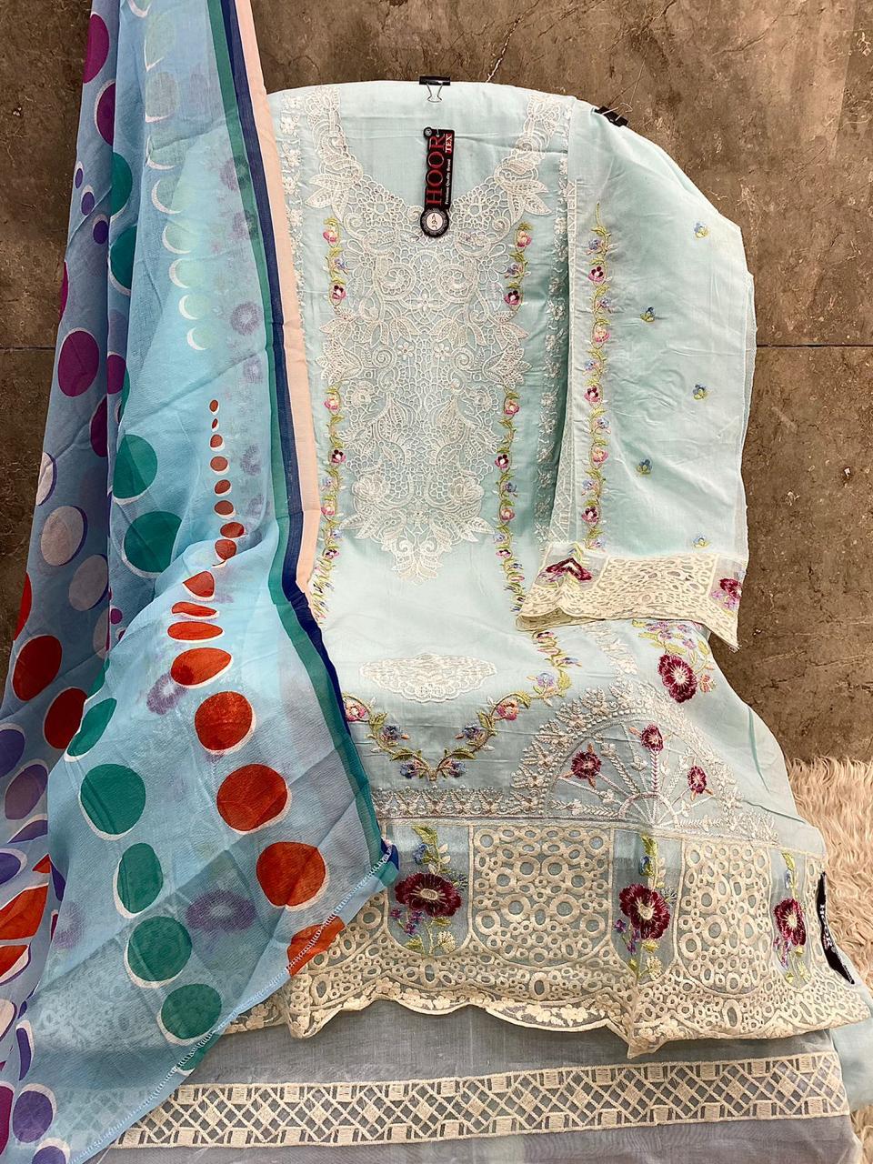 Hoor Tex H-327 Heavy Cotton Wholesale Pakistani Suit Collection - Image 3