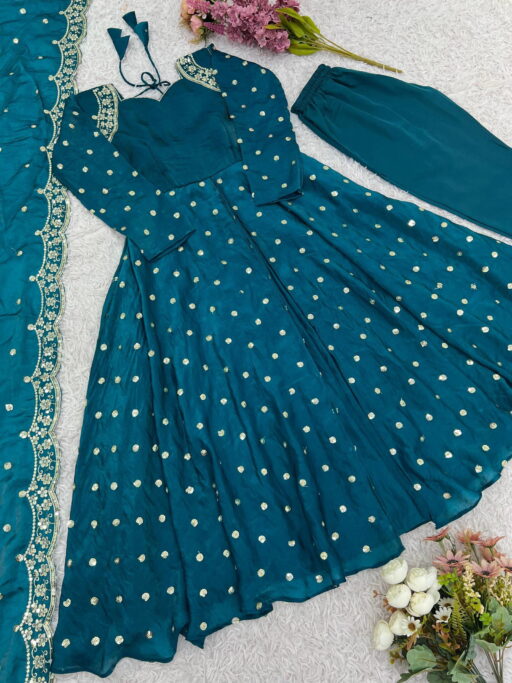 Rama Export 516 Fandy Silk Wholesale Designer Party Wear Gown Collection - Image 9
