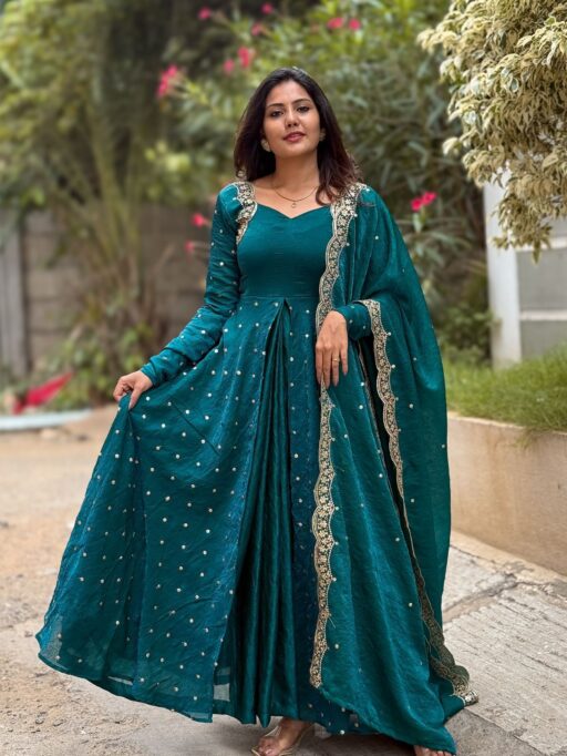 Rama Export 516 Fandy Silk Wholesale Designer Party Wear Gown Collection