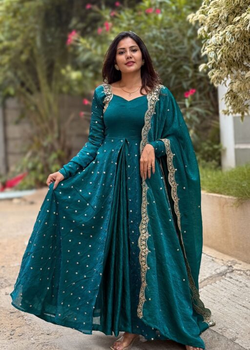 Rama Export 516 Fandy Silk Wholesale Designer Party Wear Gown Collection