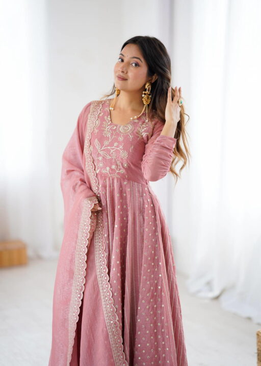 Rama Export 5293 Crunchy Silk Wholesale Anarkali Gown Collection - Image 2
