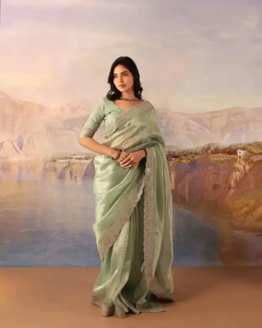 Rama Export RE -601 Soft Jimi chu Silk Wholesale Fancy Saree Collection - Image 3
