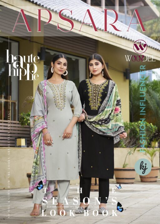 Woodee Apsara Rayon Printed Wholesale Kurti Sets Collection