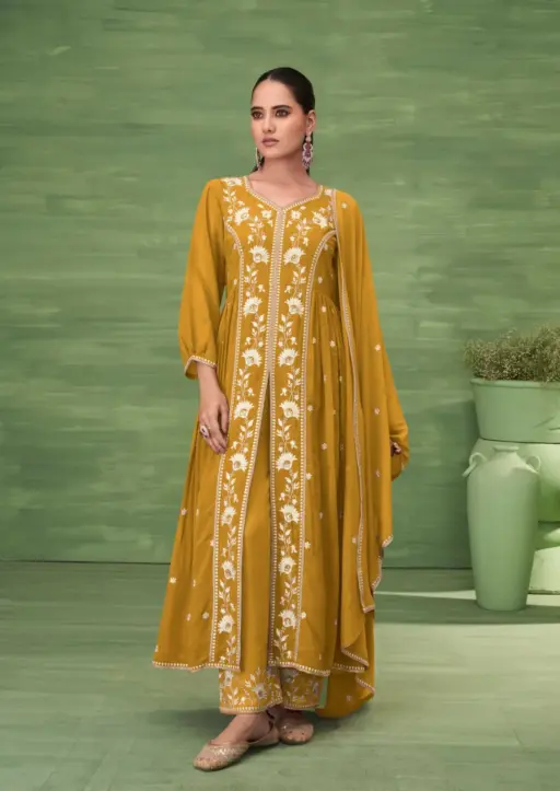 Vamika™️ Ashima Vol 1 Heavy Blooming Georgette Wholesale Designer Readymade Suit Collection - Image 5