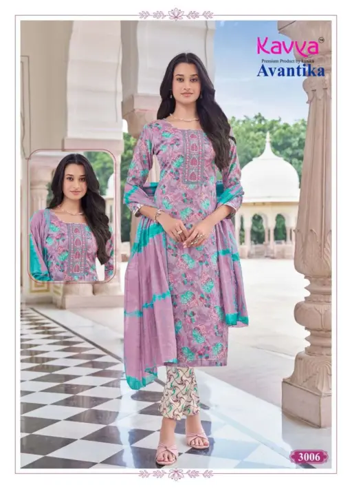 Kavya Avantika Vol 3 Capsule Foil Print Wholesale Kurti Bottom and Dupatta Collection - Image 6