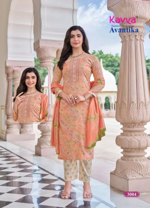 Kavya Avantika Vol 3 Capsule Foil Print Wholesale Kurti Bottom and Dupatta Collection - Image 7