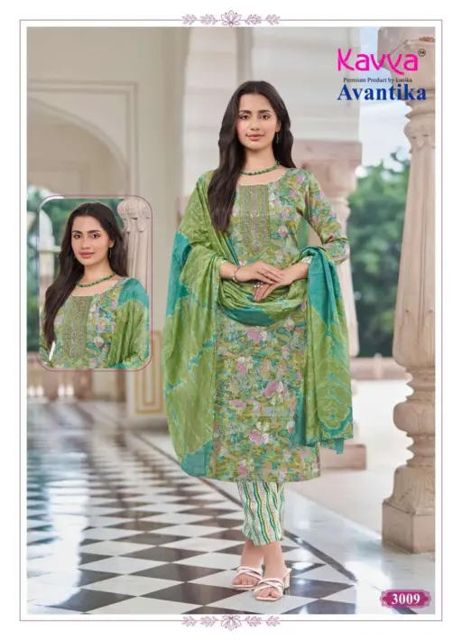 Kavya Avantika Vol 3 Capsule Foil Print Wholesale Kurti Bottom and Dupatta Collection - Image 9