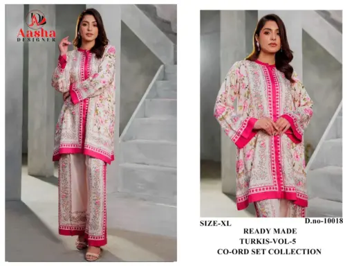 Aasha Turkis Vol 5 Modal Sattin Printed Wholesale Co Ord Set Collection - Image 2