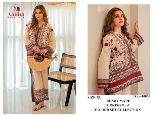 Aasha Turkis Vol 9 Modal Print Wholesale Co Ord Set Collection - Image 2