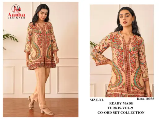 Aasha Turkis Vol 9 Modal Print Wholesale Co Ord Set Collection - Image 3