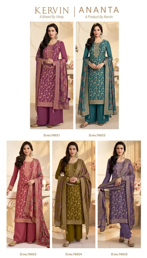 Vinay Kervin Ananta Viscose Pashmina Wholesale Winter Salwar Suits Collection - Image 7