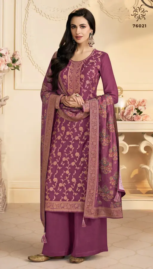 Vinay Kervin Ananta Viscose Pashmina Wholesale Winter Salwar Suits Collection - Image 2