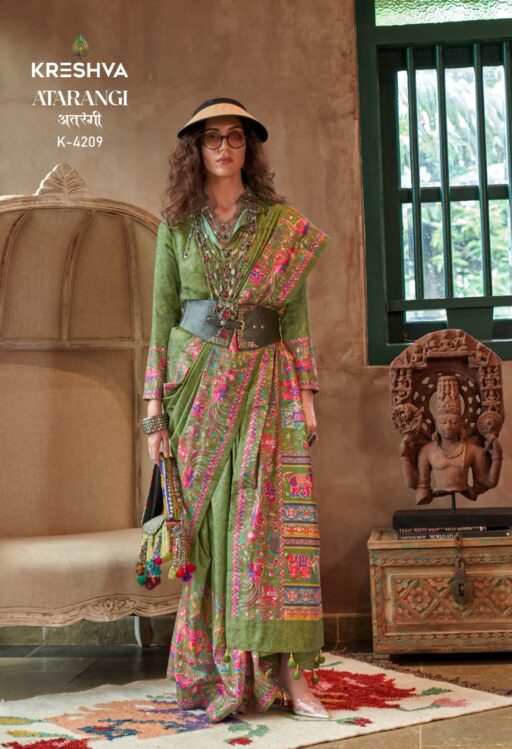 Kreshva Atrangi Silk Wholesale Party Wear Saree Collection - Image 2