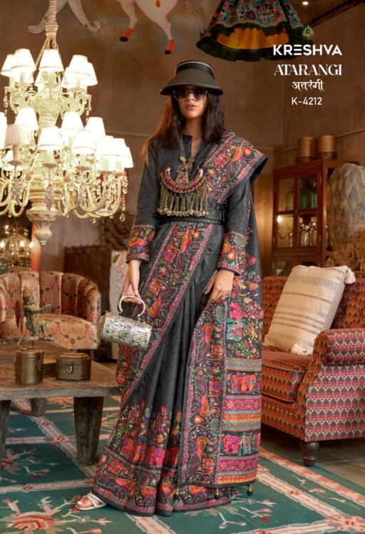 Kreshva Atrangi Silk Wholesale Party Wear Saree Collection - Image 3