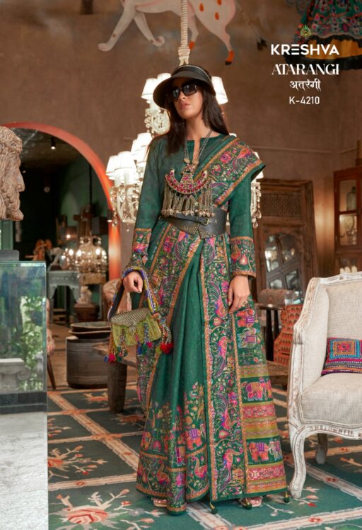 Kreshva Atrangi Silk Wholesale Party Wear Saree Collection - Image 4