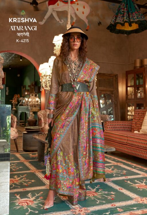 Kreshva Atrangi Silk Wholesale Party Wear Saree Collection - Image 8