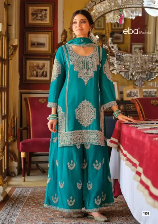 Eba Lifestyle Avantika Heavy Chinon Wholesale Designer Wedding wear Suit Collection - Image 6