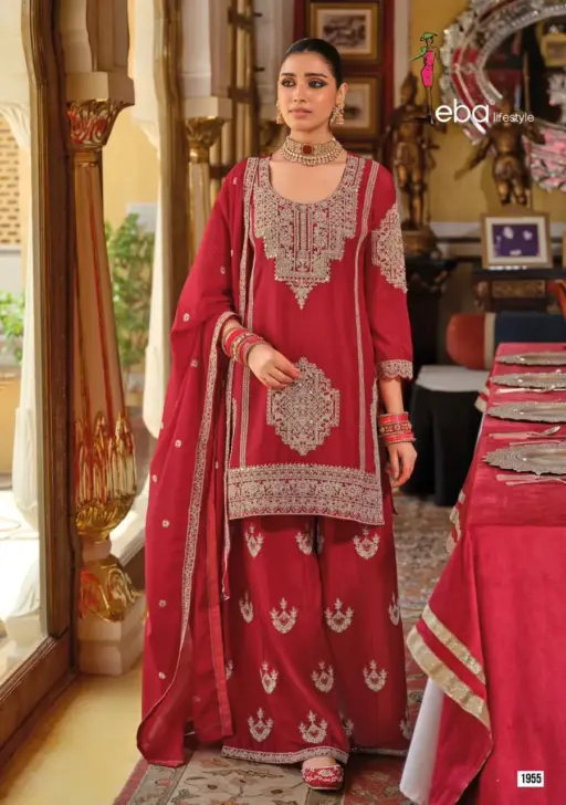 Eba Lifestyle Avantika Heavy Chinon Wholesale Designer Wedding wear Suit Collection - Image 2