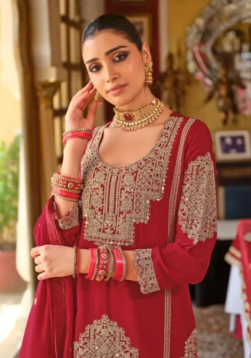 Eba Lifestyle Avantika Heavy Chinon Wholesale Designer Wedding wear Suit Collection - Image 3