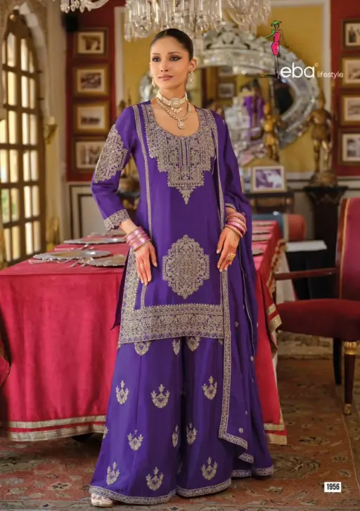 Eba Lifestyle Avantika Heavy Chinon Wholesale Designer Wedding wear Suit Collection - Image 4