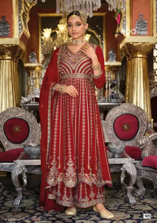 Eba Lifestyle Barbie 5 Heavy Chinon Wholesale Designer Party Wear Readymade Collection - Image 7