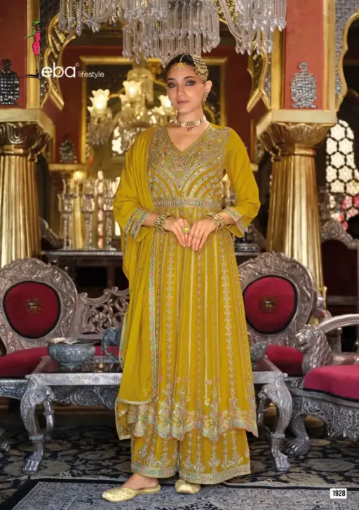Eba Lifestyle Barbie 5 Heavy Chinon Wholesale Designer Party Wear Readymade Collection - Image 2