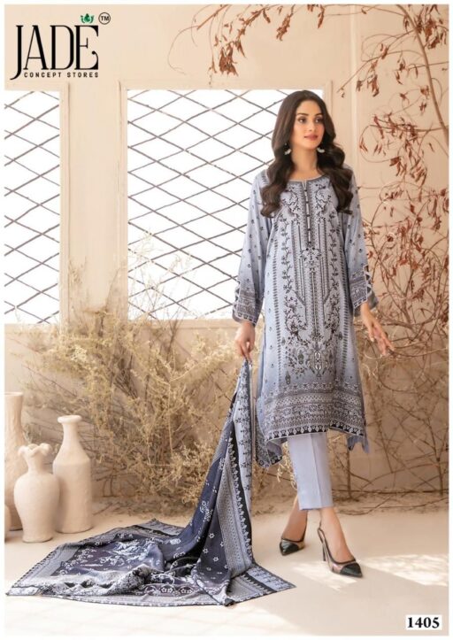 Jade Bin Saeed Vol 14 Cotton Luxury Wholesale Dress Material Collection - Image 6