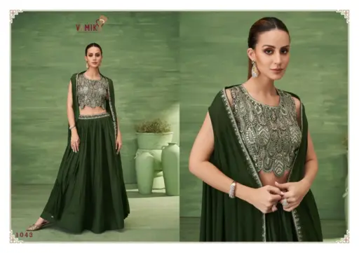 Vamika™️ Celebrity Vol 5 Pure Bsy Fiona Wholesale Fancy Lehenga Choli and Koti Collection - Image 3