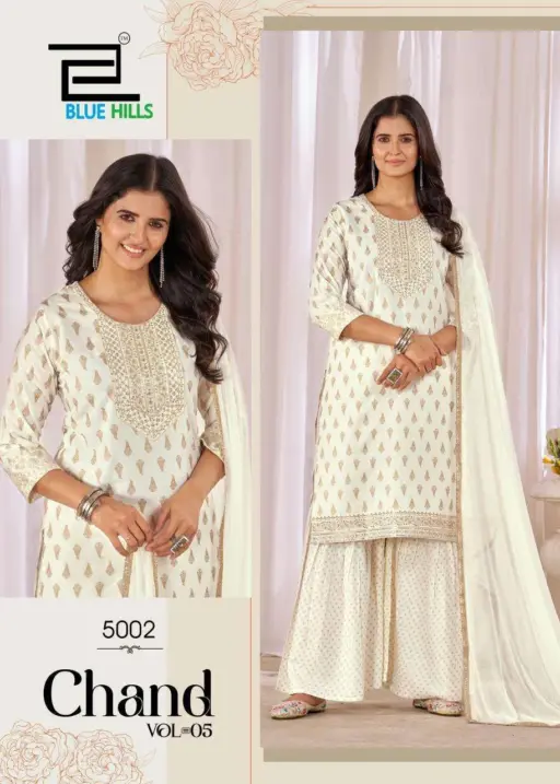 Blue Hills Chand Vol 5 Rayon Foil Print Wholesale Readymade Salwar Suit Collection - Image 7