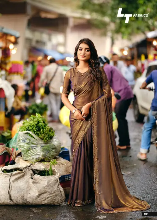 L.T.Fashions Classic Vol 16 Nc Malai Silk Wholesale Fancy Sarees Collection - Image 3