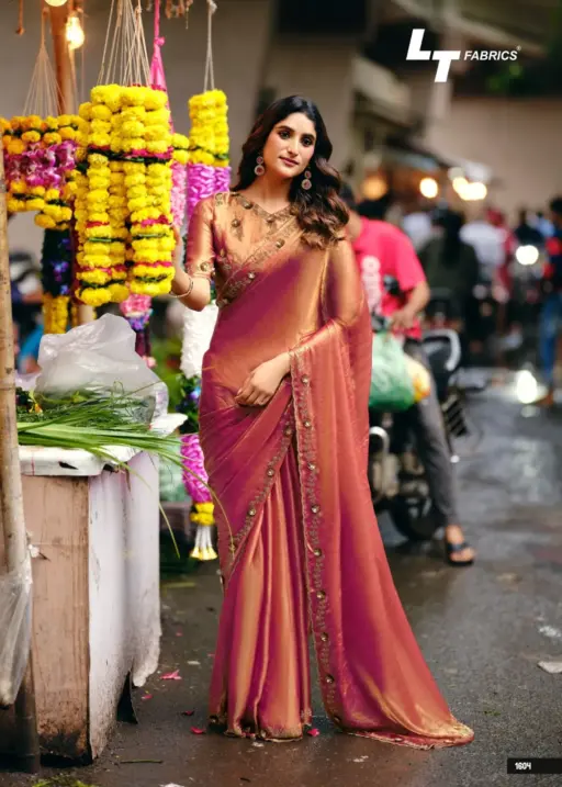 L.T.Fashions Classic Vol 16 Nc Malai Silk Wholesale Fancy Sarees Collection - Image 4