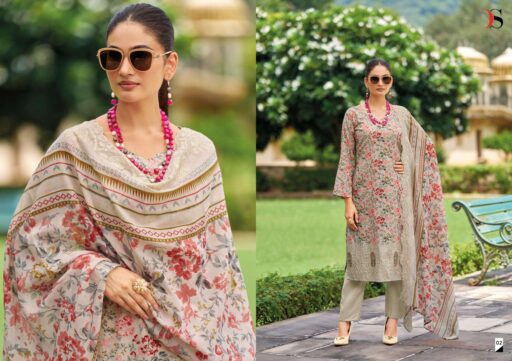 Deepsy Bin Saeed Mini Lawn Collection Vol 2 Pure Cotton Wholesale Pakistani Suit Collection - Image 4