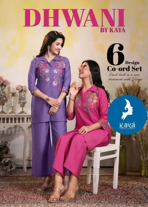 Kaya Dhwani Roman Silk Wholesale Party Wear Co-Ord Set Collection