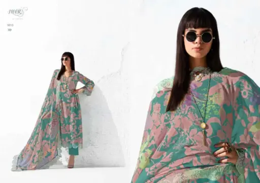 Kimora Heer Icon 3 Burberry Digital Print Wholesale Designer Salwar Suit Collection - Image 4