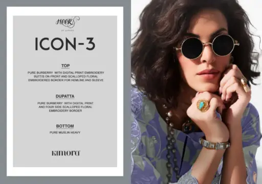 Kimora Heer Icon 3 Burberry Digital Print Wholesale Designer Salwar Suit Collection - Image 8
