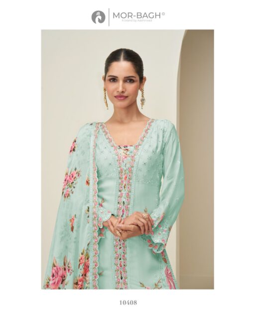 Aashirwad Mor Bagh Hidaya Chinon Silk Wholesale Salwar Suits Collection - Image 4