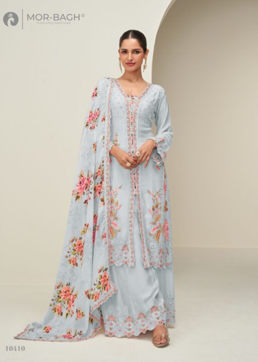 Aashirwad Mor Bagh Hidaya Chinon Silk Wholesale Salwar Suits Collection