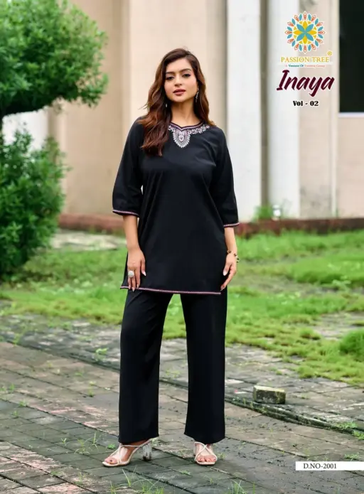 Passion Tree Inaya Vol 2 Vetican Silk Wholesale Co-Ord Set Casual Wear Collection - Image 2